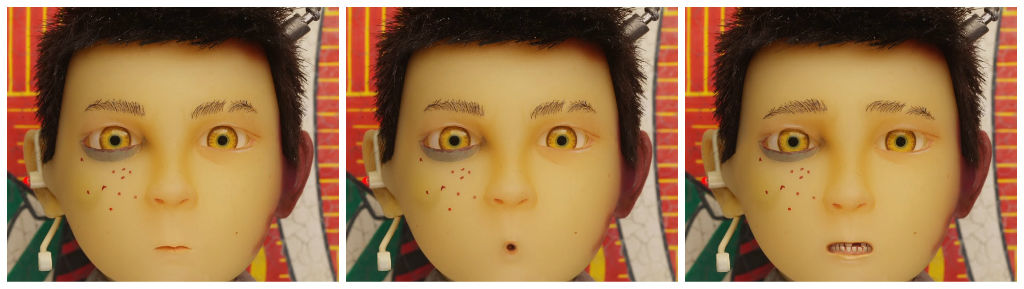 A series of replacement mouths for Atari’s lip sync positions.&nbsp; Images courtesy Fox Searchlight.