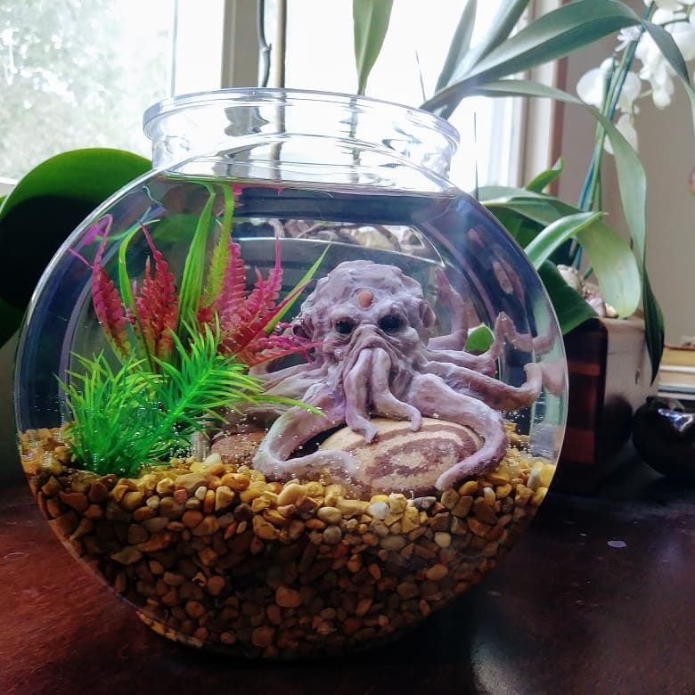 Cthulhu pets! They are very easy to care for; they just need a few souls a week. Feed them your enemies and irritate door-to-door salespeople.