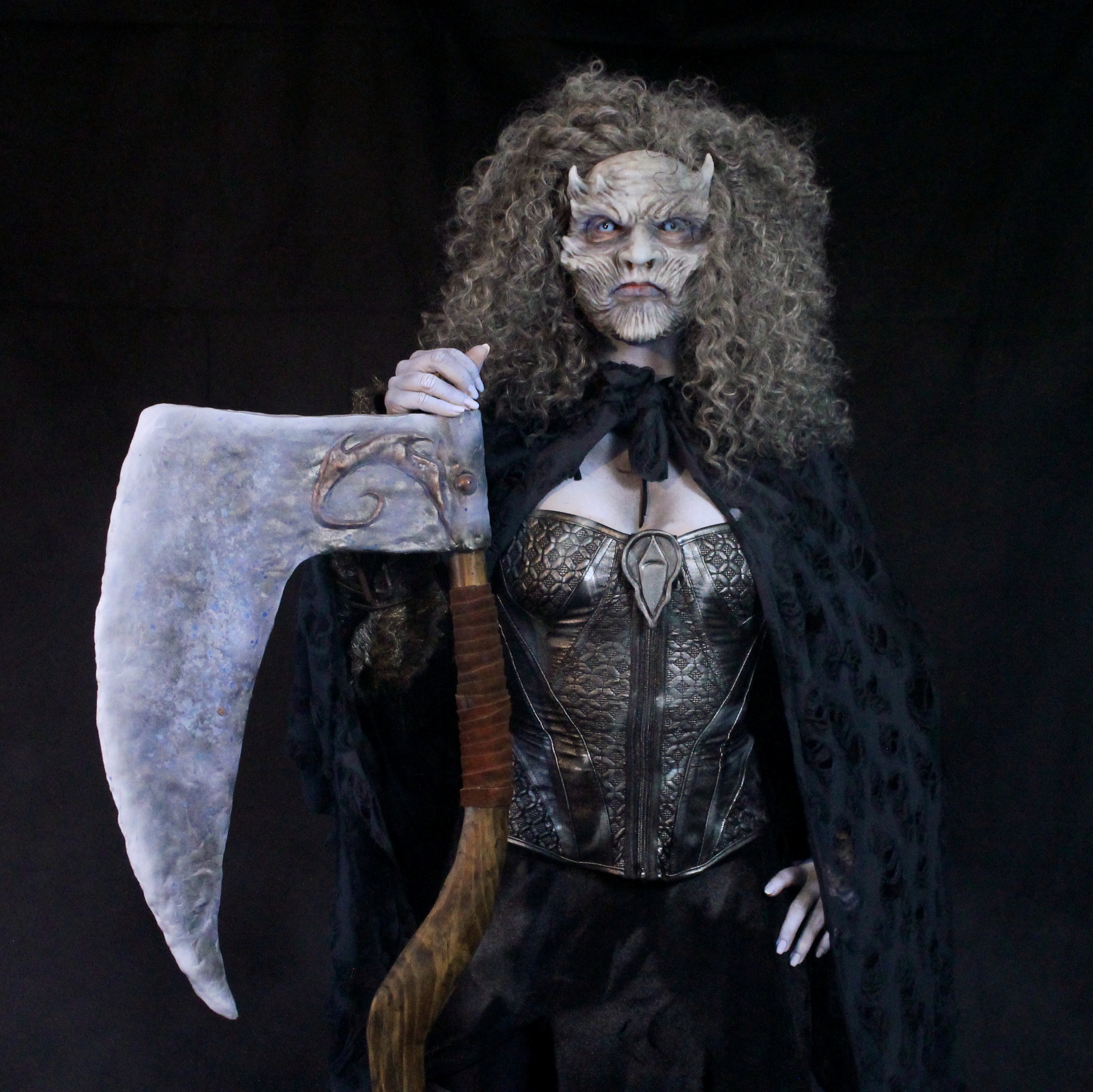 June Sheperd&nbsp;killed it at her very first convention. I created the silicone mask, body paint, and ax, and she did everything else with a little help from her assistant, Jim Elmer.