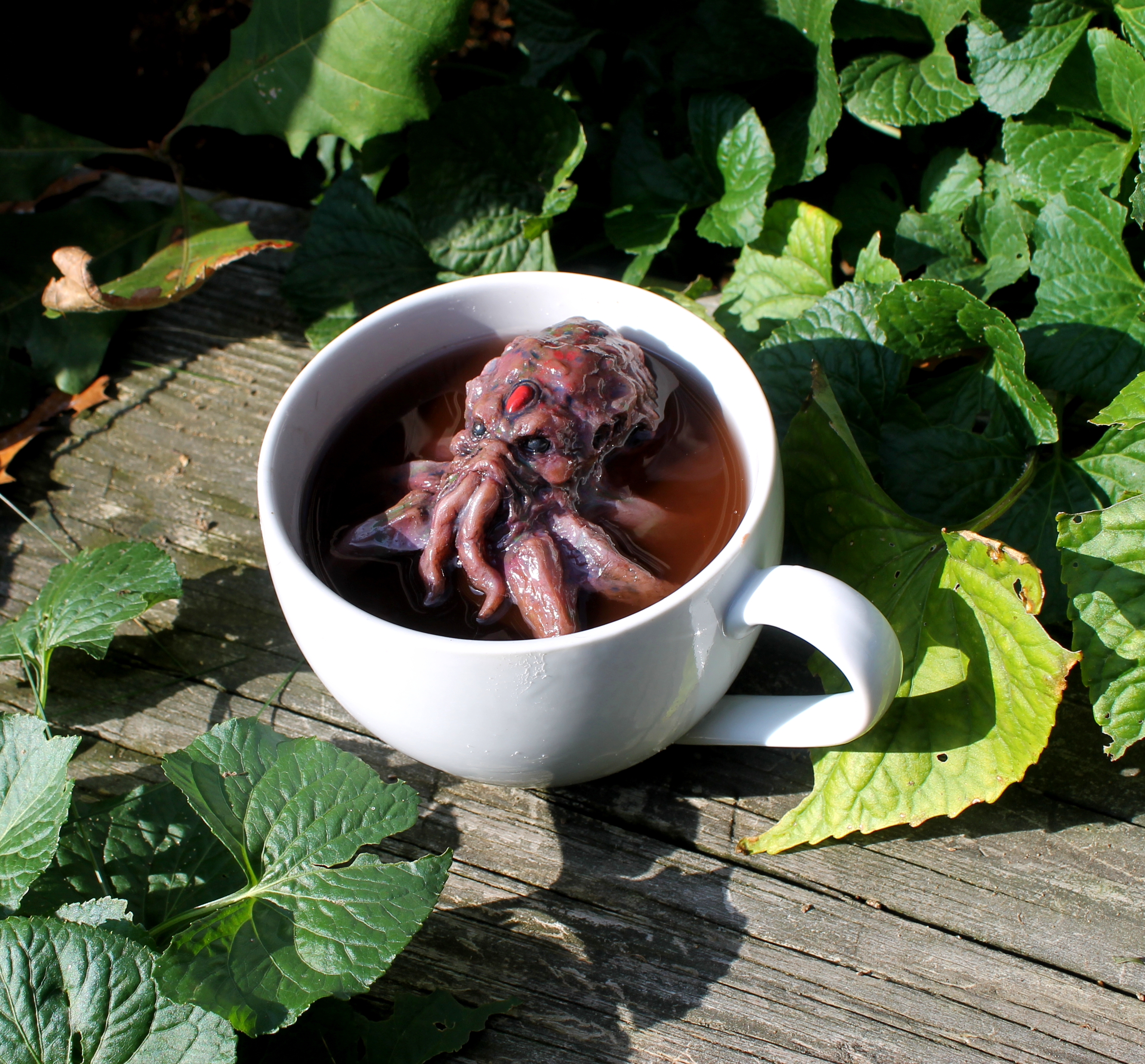 Cup-thulhu. See what I did there?