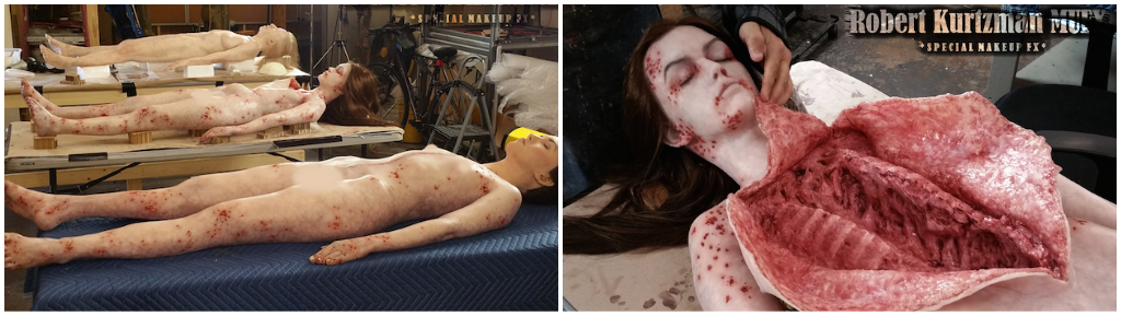 The&nbsp;autopsy bodies created for The Haunting of Hill House.&nbsp;&nbsp;Images courtesy Robert Kurtzman MUFX.