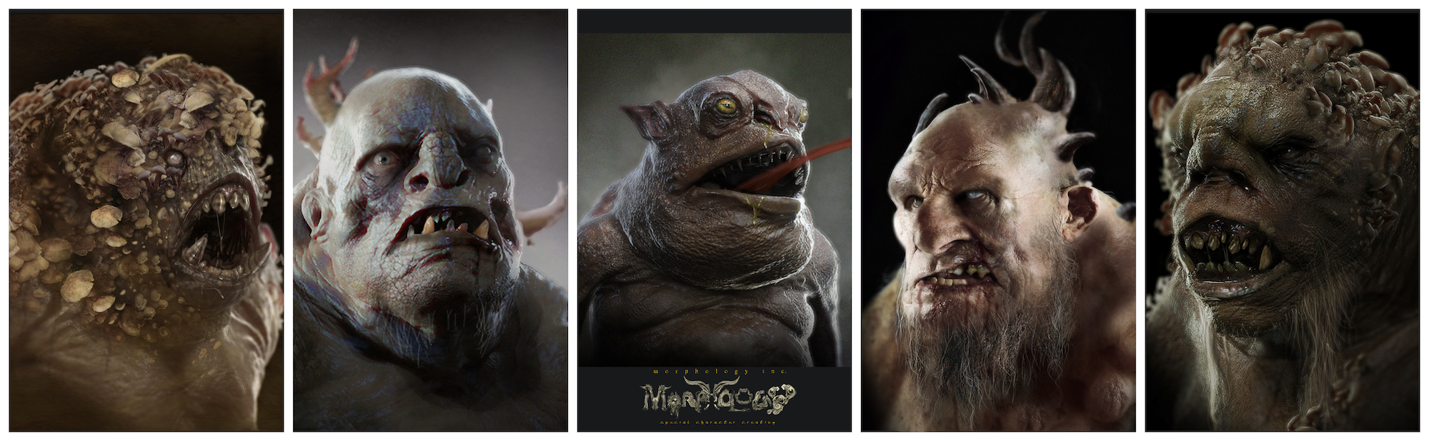 'Ancient world' character design concepts by Daniel Carrasco. Images courtesy Joel Harlow/Lionsgate.