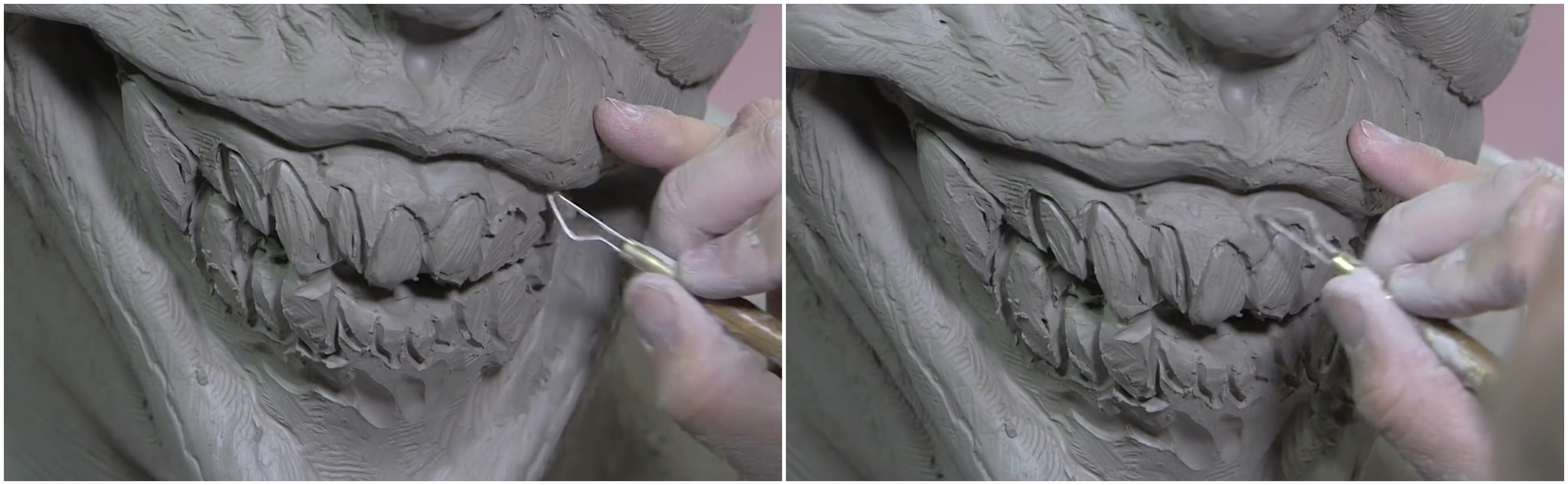 How to Sculpt Teeth and Gums for a Latex Rubber Mask. Stan Winston