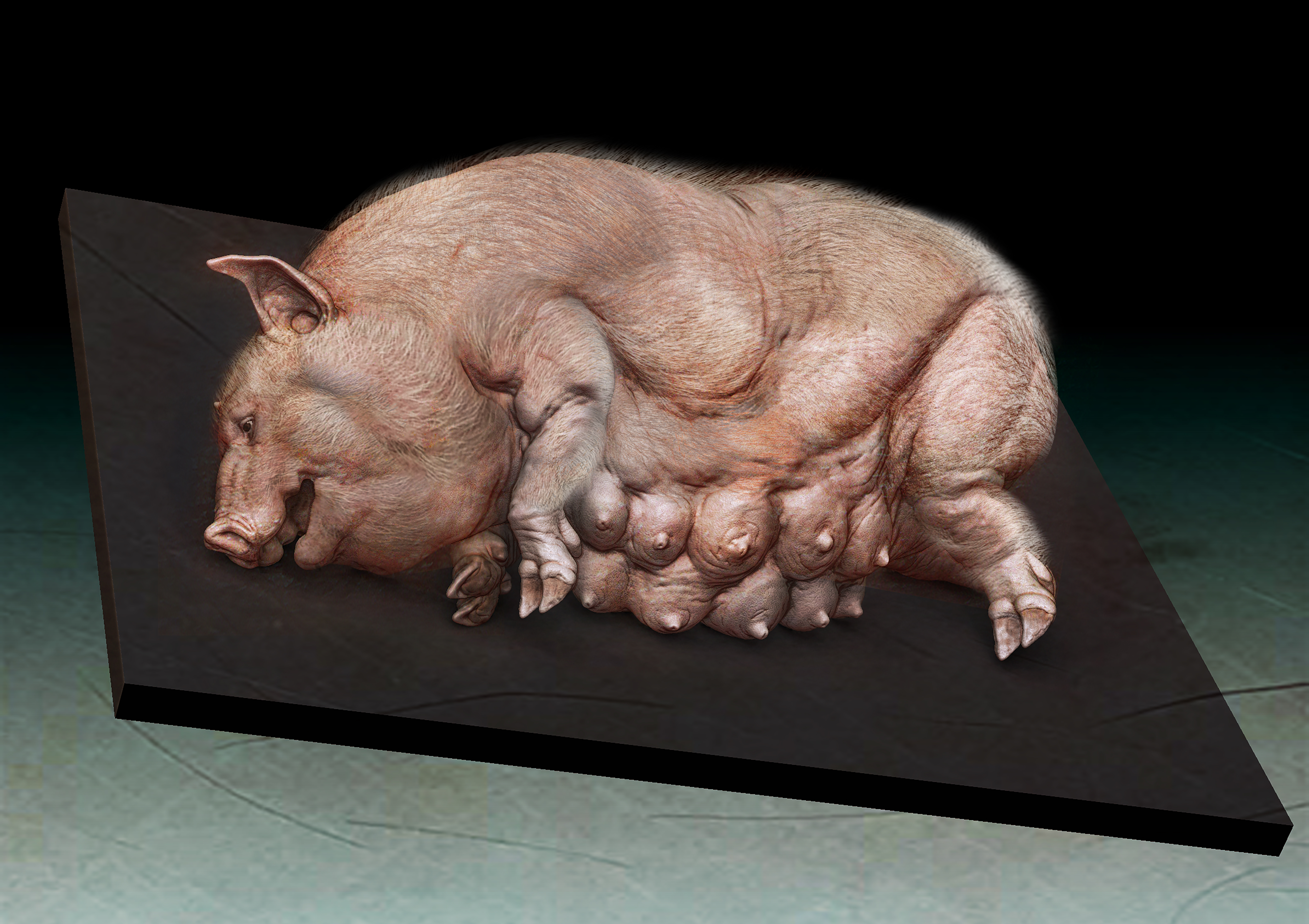 Sow ZBrush design by Dave Grasso. Image courtesy KNB EFX/FX Network