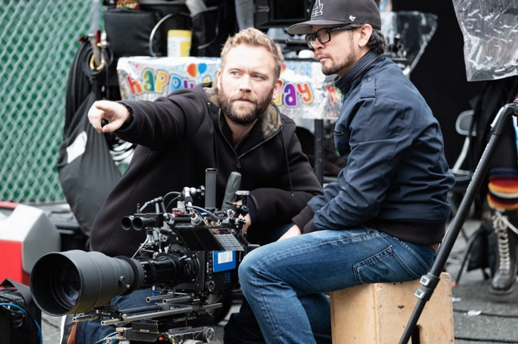 Director Lars Klevberg and Cinematographer Brendan Uegama on the set of Child’s Play. Photo by Eric Milner.&nbsp;&nbsp;Image courtesy Orion Pictures.