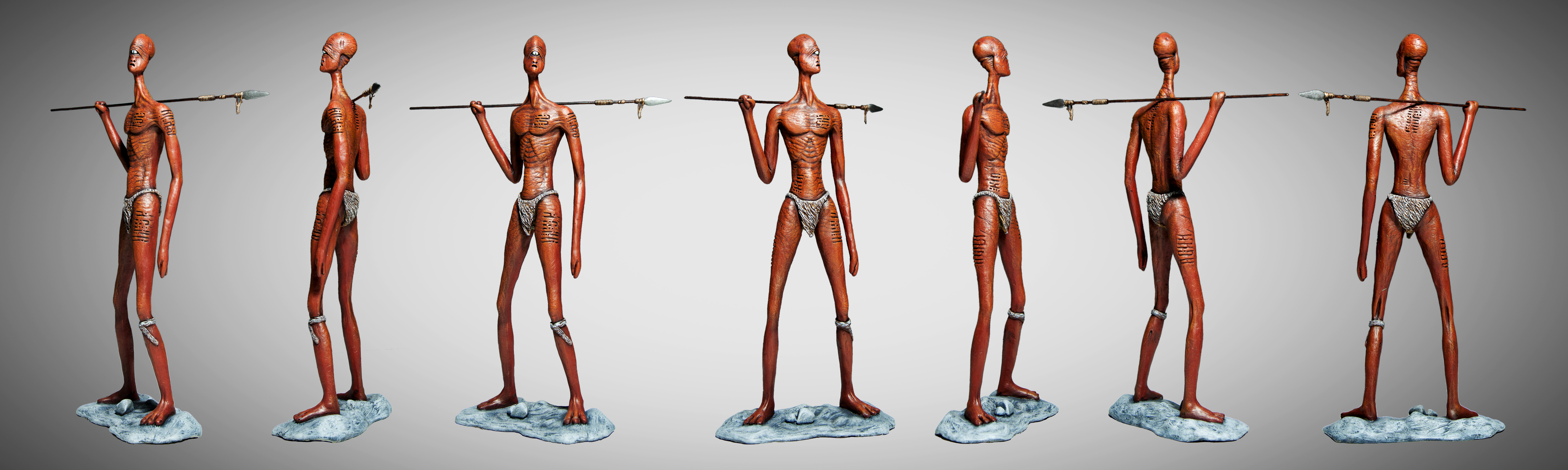 Tribal alien maquette (1/6th scale) - Chavant NSP.