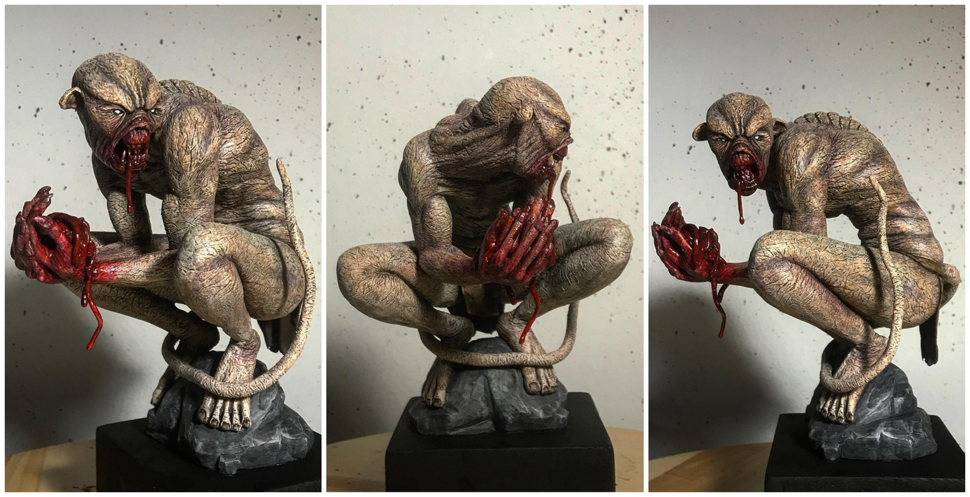 Lurker,&nbsp;from ANOMIE (1/6th scale)&nbsp;Monster Clay, painted with acrylics.