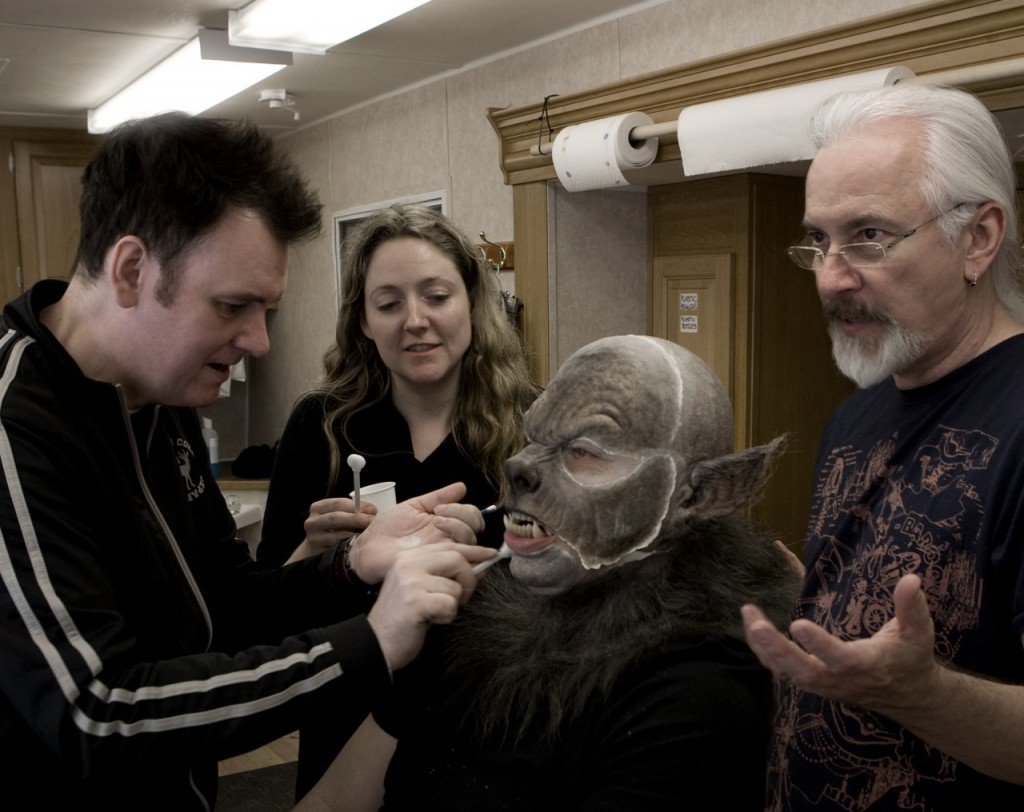 Throwback photo of Dave and Lou Elsey with Rick Baker onThe Wolfman which won the Makeup Oscar in 2010.