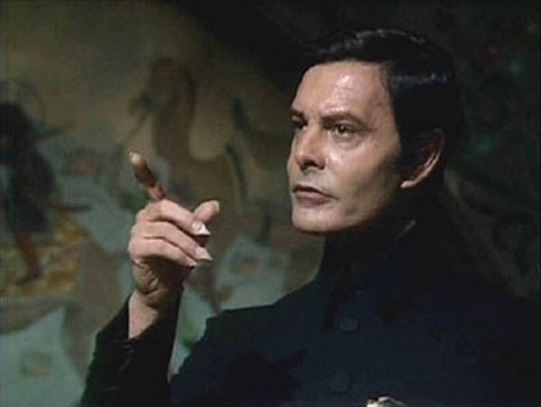 Louis Jourdan portrays one of several Draculas that would inspire the makeups for the new series.