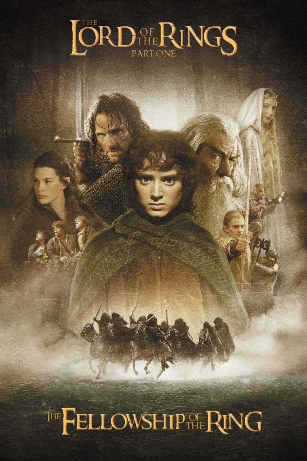 The poster for Peter Jackson's The Lord of the Rings: The Fellowship of the Ring. The digital character work in these films was an inspiration.