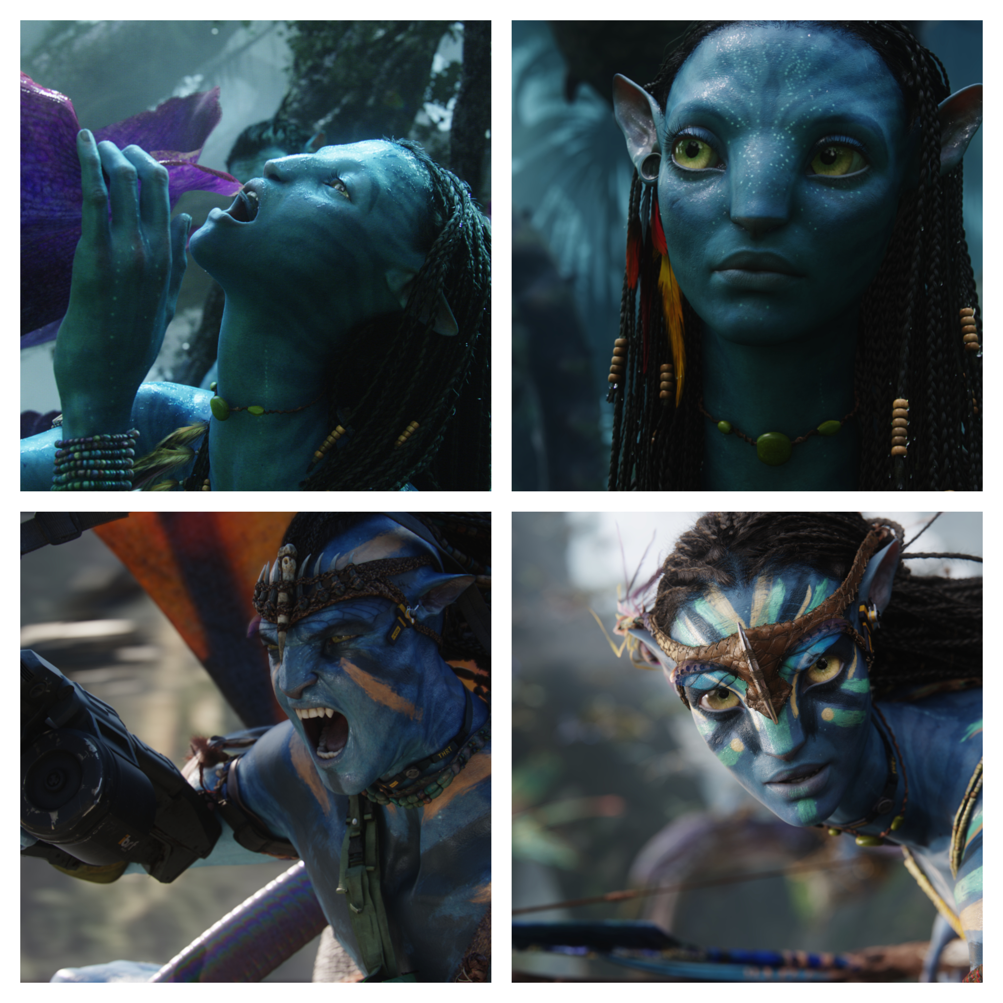 The many faces of the Na'vi from Avatar&nbsp;which&nbsp;featured&nbsp;Gino's 'skin scans' for their textures. Image source 20th Century Fox/Lightstorm Entertainment