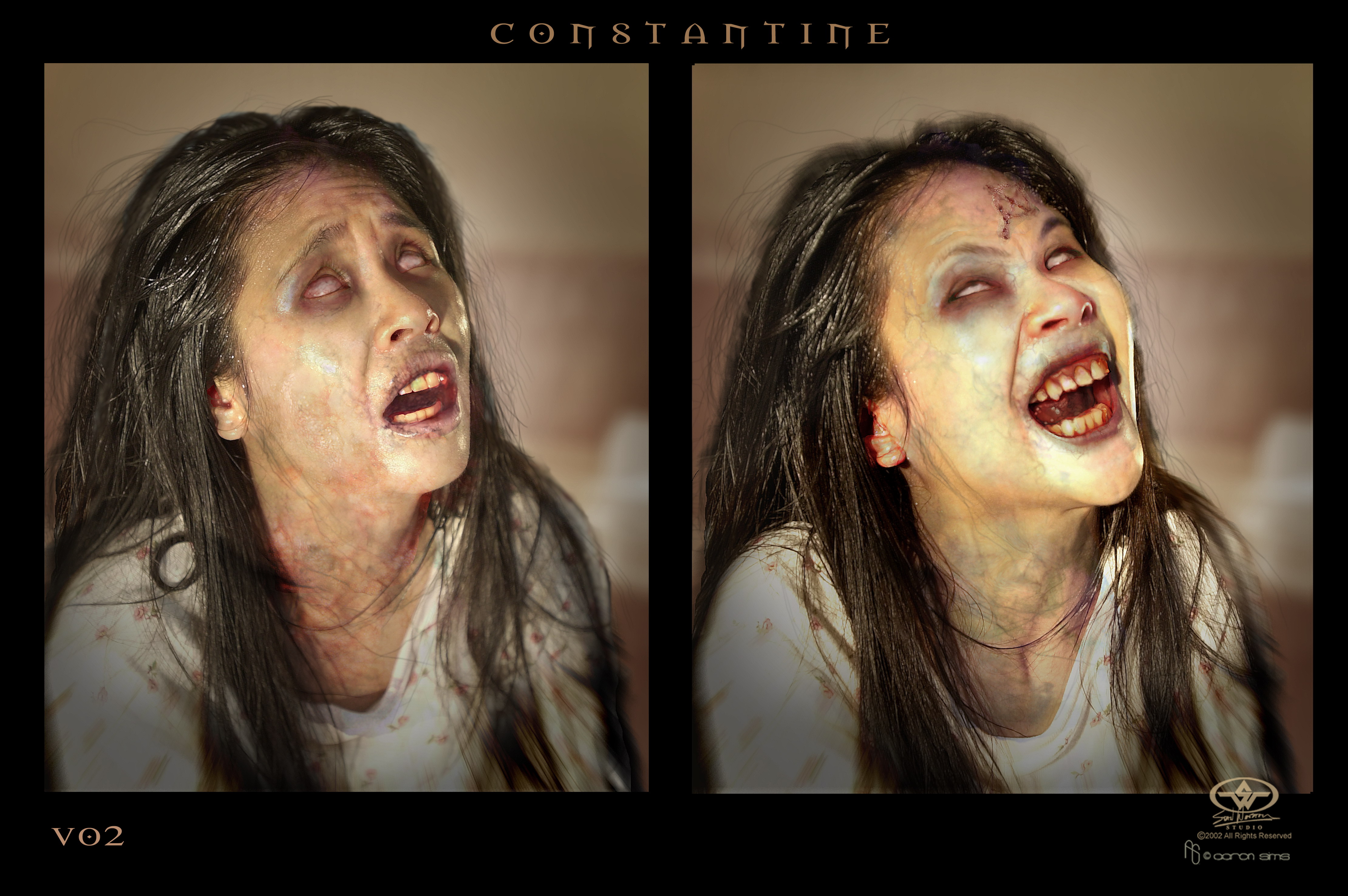 Concept art for the possessed girl.