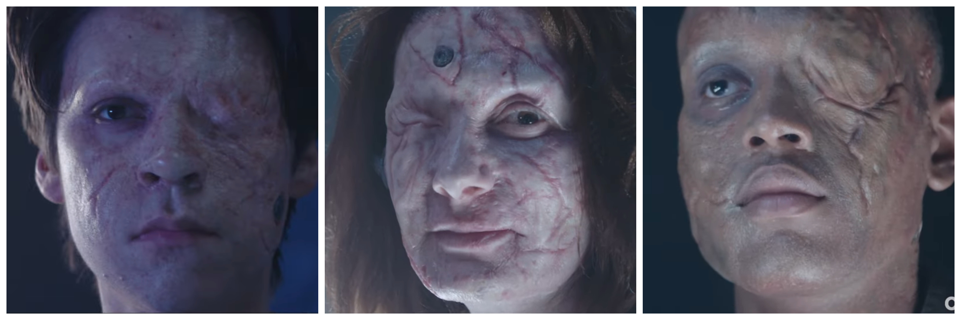 The faces of the xBs&nbsp;in Picard.&nbsp; Images courtesy&nbsp;CBS&nbsp;All Access.