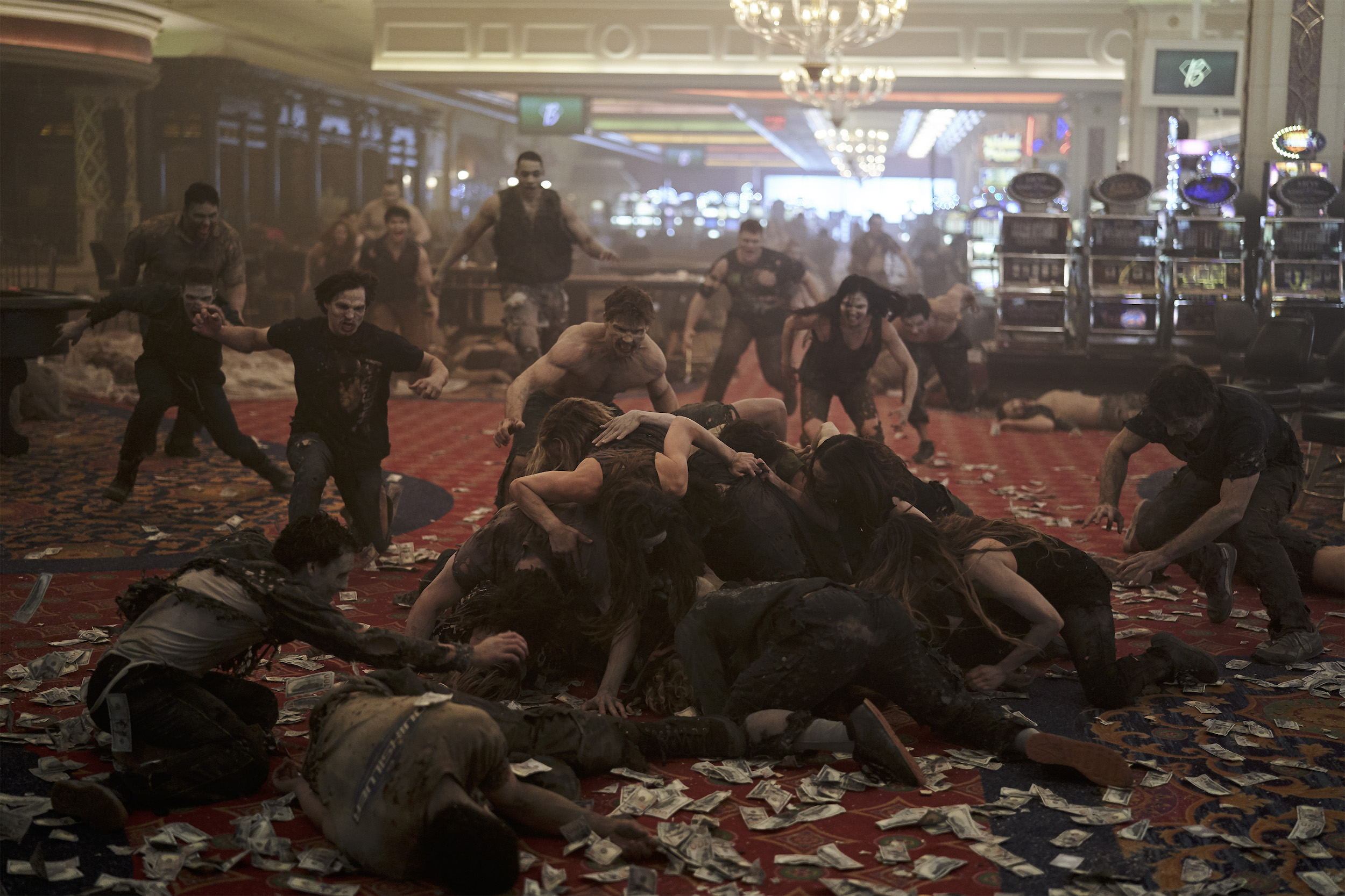 Zombies takeover Las Vegas in Army of the Dead.  Image courtesy Netflix.