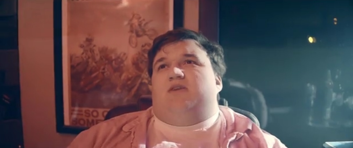 Lonely Mathew played by Eric Cregor often talks to his Artificial Intelligence unit named E.V.E.