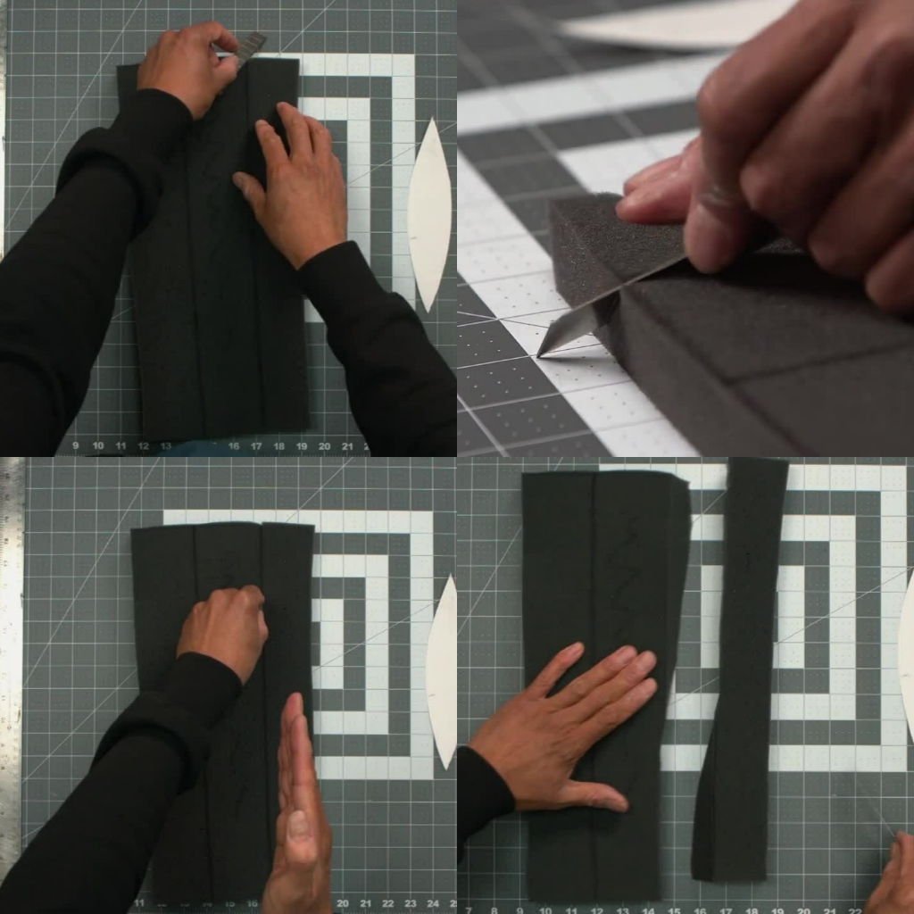 Costume & Mask Fabrication How to Make Bevel Cuts Stan Winston