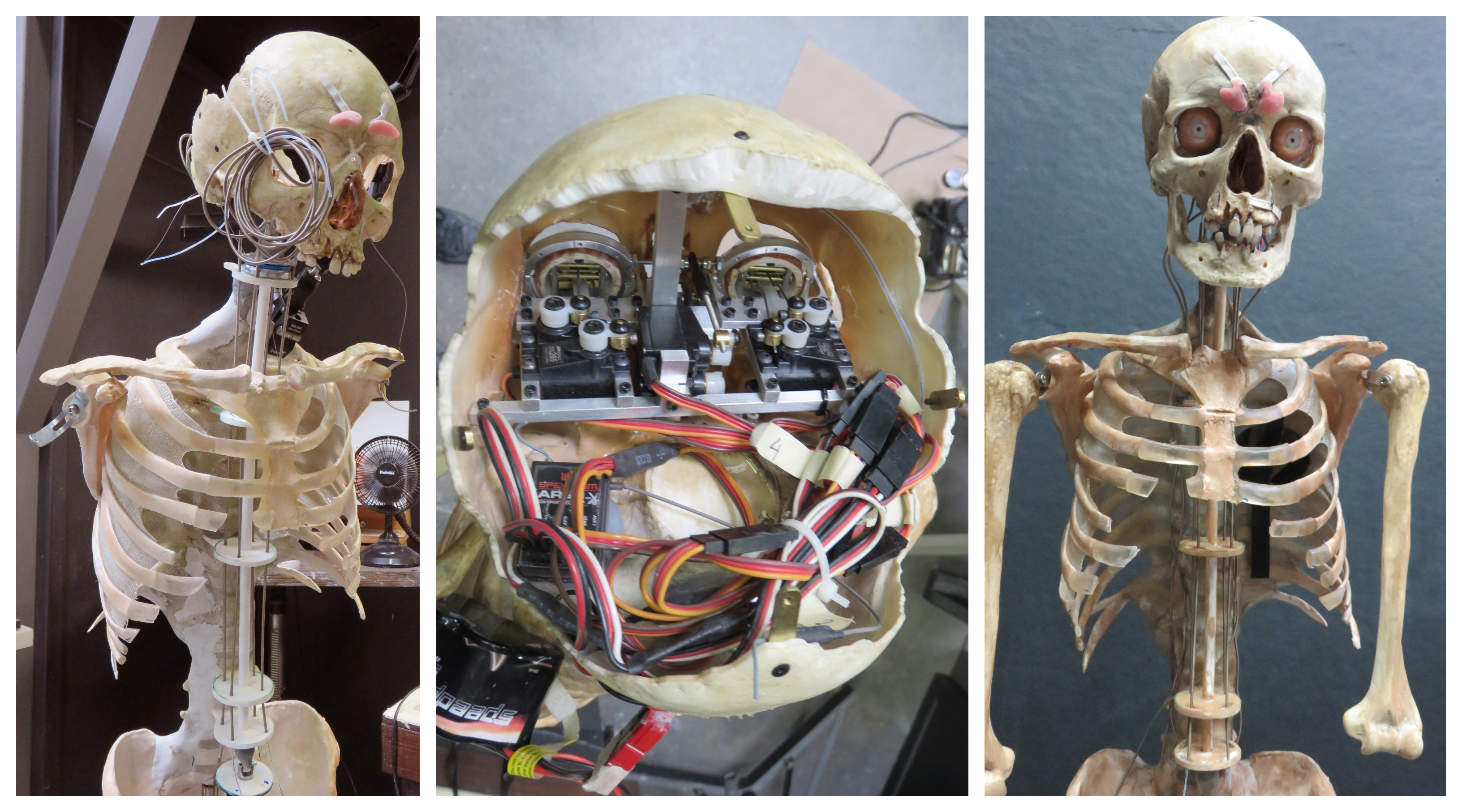 Top and bottom: build process highlights of the Diner Ghost. Images courtesy Arjen/Sony Pictures.
