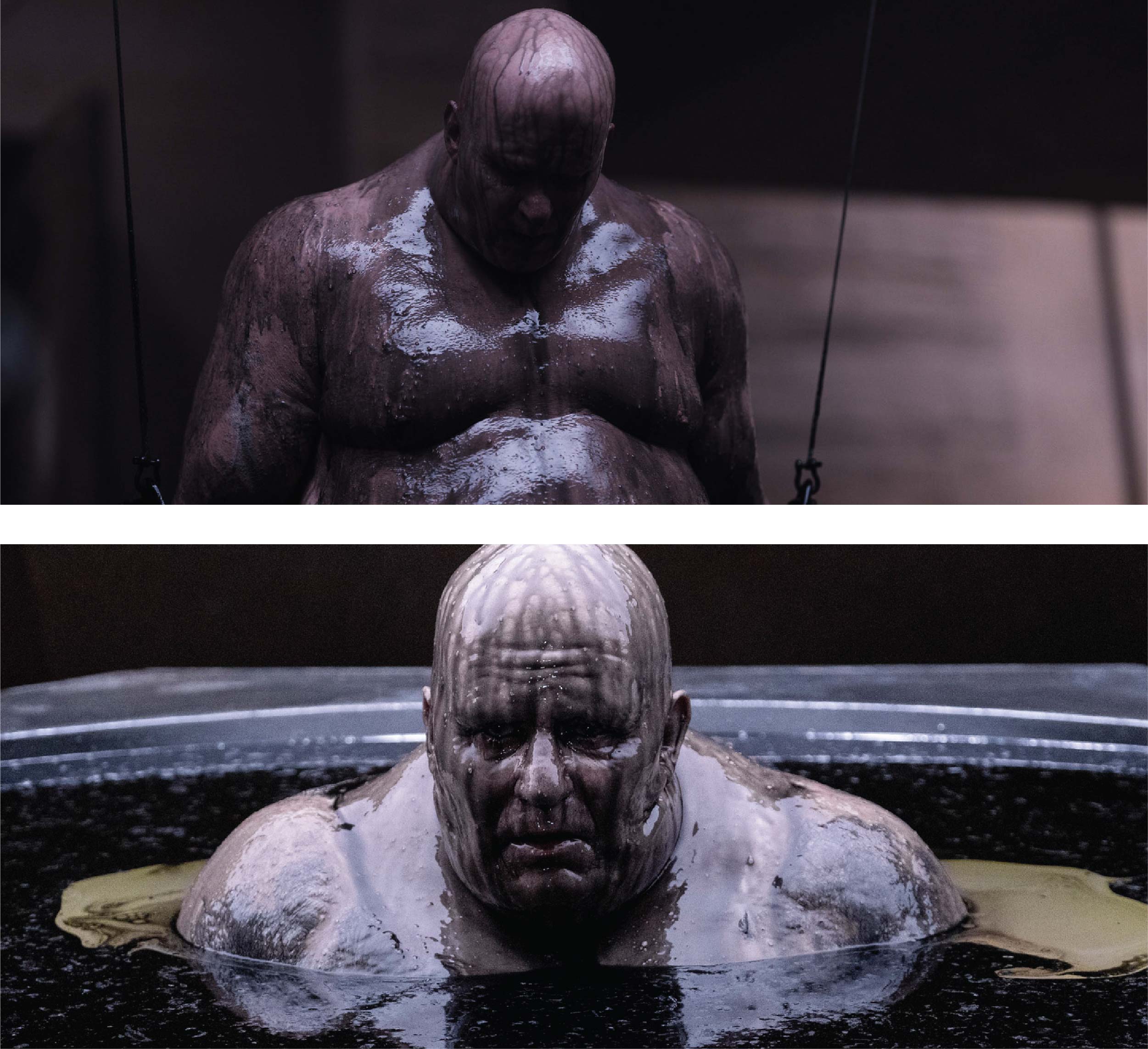 Stellan Skarsgård as Baron Harkonnen in the mud bath scene. Images courtesy Donald Mowat/Warner Bros.