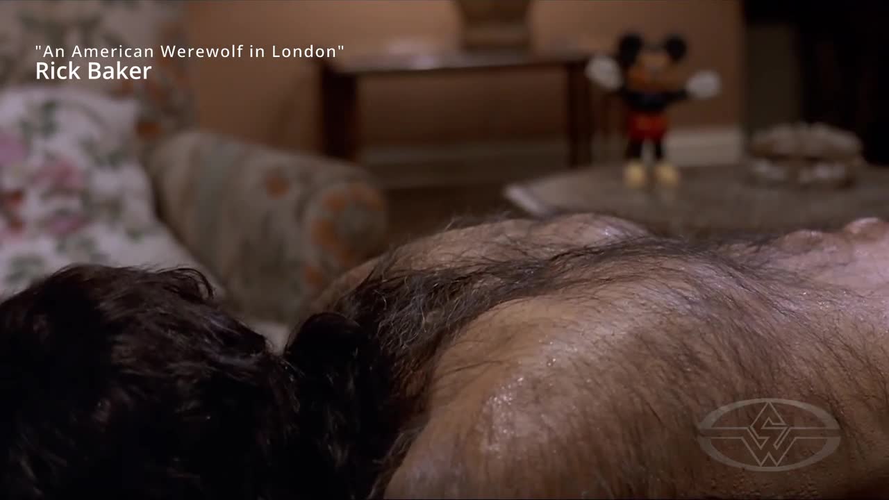 Rick Baker’s bladder effect as seen in An American Werewolf in London.