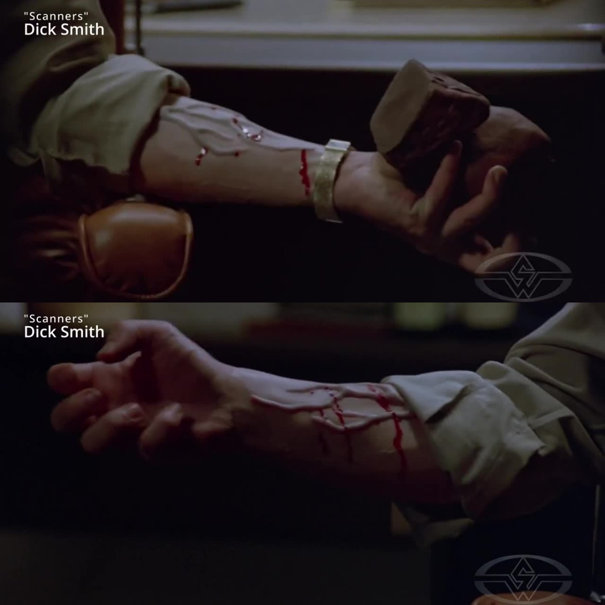 Dick Smith’s bladder effect as seen in Scanners.
