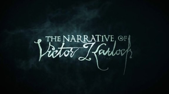 Title card for Kevin McTurk's 1st puppet Film, The Narrative of Victor Karloch