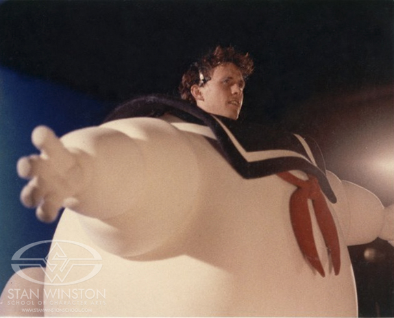 A very young Bill Bryan as the Stay-Puft Marshmallow Man from Ghostbusters, photo by Marc Tyler courtesy of Columbia Pictures.