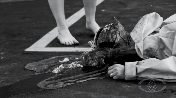 After the gag... the final shot is a bit gruesome. Good job, Andy!&nbsp;Matt? Are you ok? MATT?