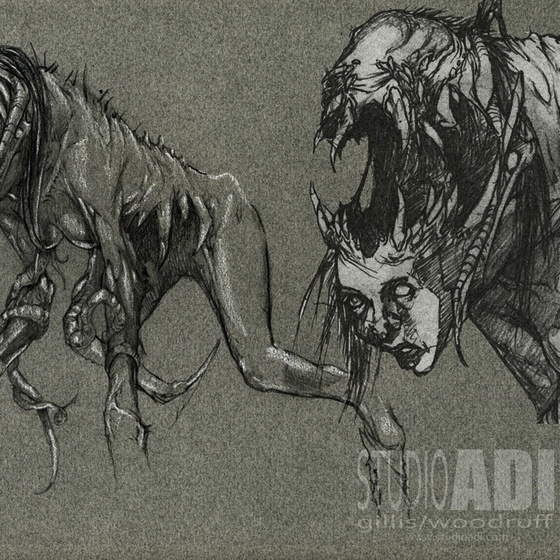 'Harbinger Down' Kickstarter Campaign! Support Practical Effects. Harbinger Down designs. Click to view them on Kickstarter.