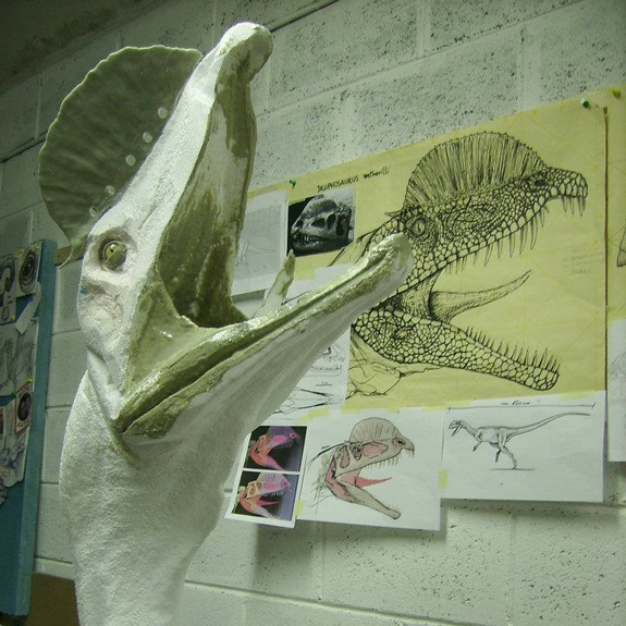 Dinosaur Art Contest Winners! Dilophosaurus by Andrea Leanza and T