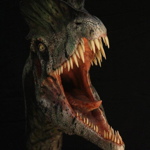 The final result of the dilophosaurus. Absolutely dino-mite!