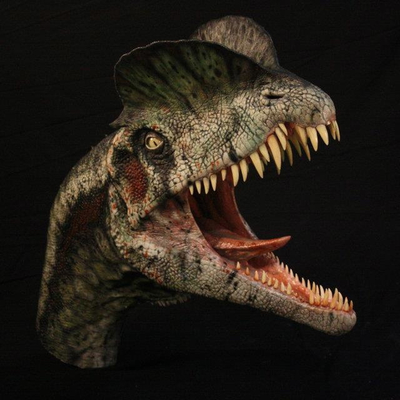 Dinosaur Art Contest Winners! Dilophosaurus by Andrea Leanza and T