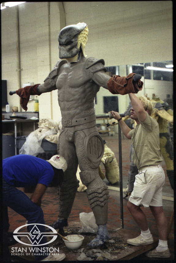 Shane Mahan & John Rosengrant sculpt the hero Predator suit for Predator 2.