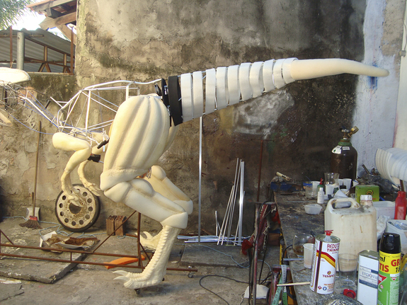 WIP understructure of the hindquarters.