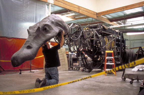 The animatronic understructure of the Spino used brand-new technology mixed with the very best of what worked in The Lost World.
