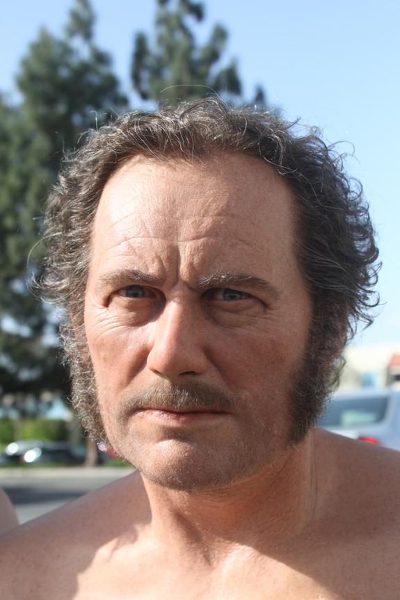 A recreation of Robert Shaw as Quint for the JawsFest display made by artists at KNB.
