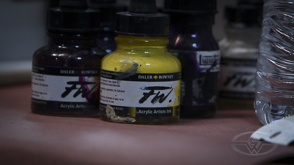How does a master paint his sculpture? Start with his favorite paint...