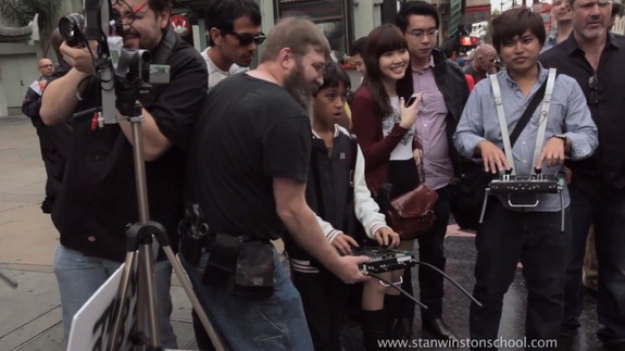 Santa Gorilla (aka Tom Woodruff, Jr.)&nbsp;spreads holiday cheer in Hollywood.