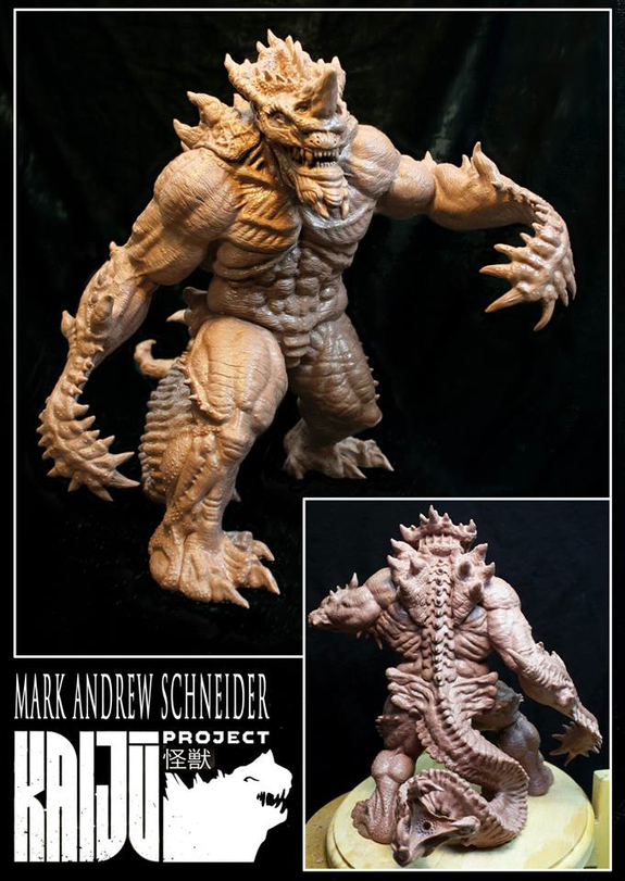 Mark Andrew Schneider's winning “Kaiju Design Contest” maquette.