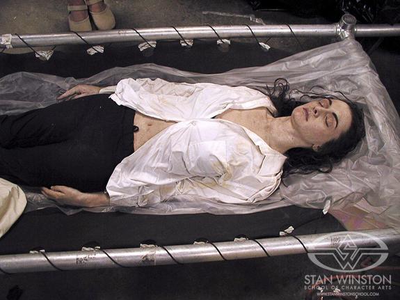 A silicone replica of actress Rachel Weisz, constructed by Dave Grasso & Nick Marra and painted by Trevor Hensley & John Cherevka. In addition to the 'possessed' scene, this figure was used for the deceased twin scenes as well.