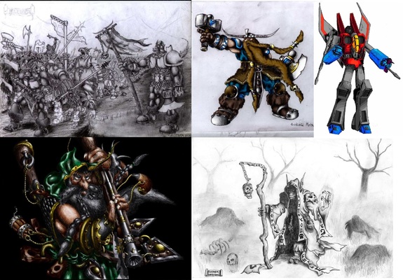 Lucas Morawski's early illustrations.