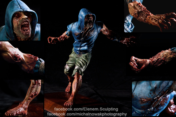 Left 4 Dead "Hunter" sculpture by Lucas Morawski. Photo by Michal Nowak.