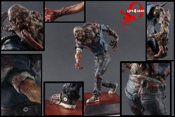 The “Smoker” from Left 4 Dead. Sculpture by Lucas Morawski.