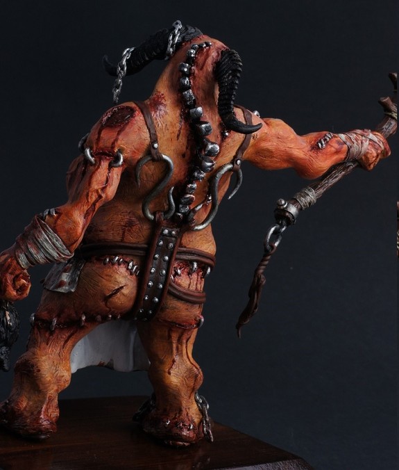 "Butcher" sculpture (back view) by Lucas Morawski.