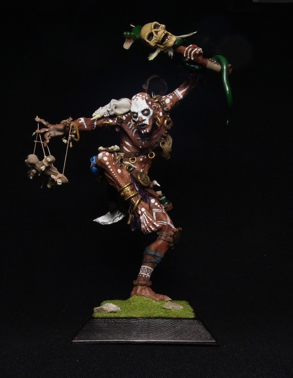 "Shaman" sculpture (front view) by Lucas Morawski.