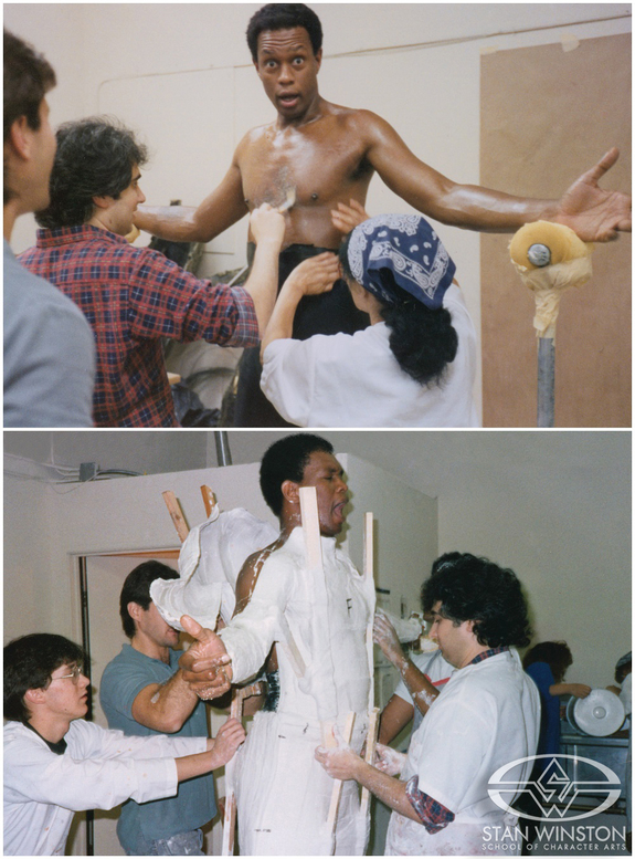 Stan Winston Studio crew life-cast Kevin Peter Hall.