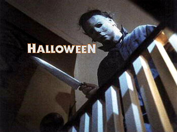 Halloween's “The Shape” aka Michael Myers - a William Shatner mask and a butcher knife make slasher film history.