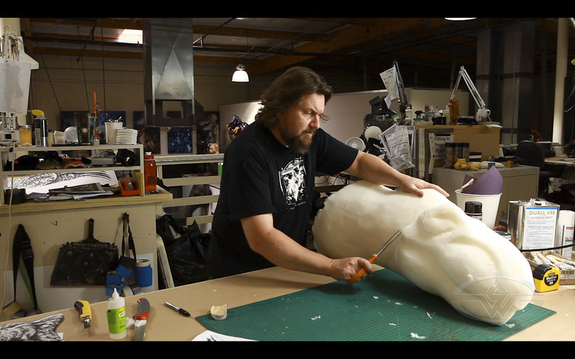 Make a Dinosaur - T-Rex Foam Fabrication - Part 1 with Ted Haines ...