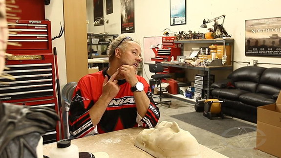 Gary demonstrates how a Nurney might fit.