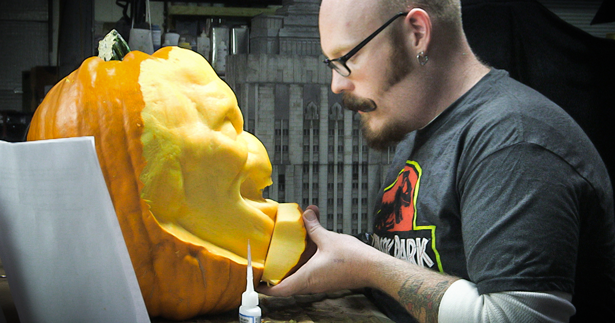 3D Pumpkin Carving How to Carve a Halloween Pumpkin from the Outside