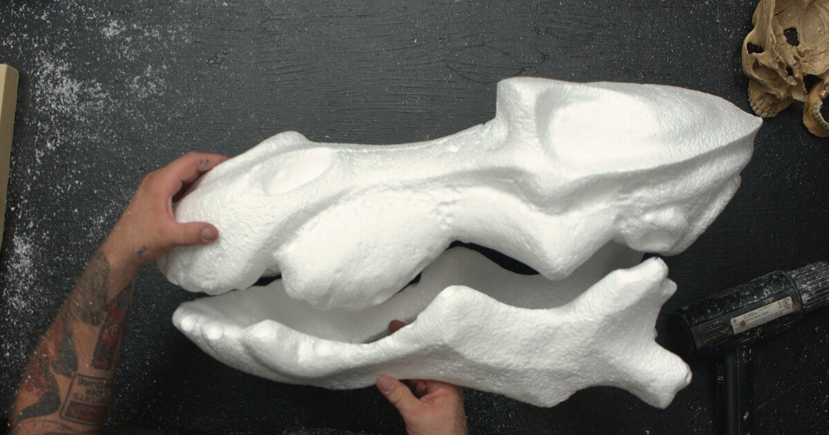 Styrofoam Prop Making Part 1 Designing, Carving & Texturing Stan Winston School of Character Arts